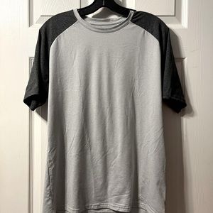 01.Algo two toned grey athletic shirt